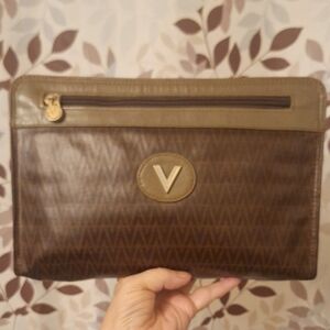 Mario Valentino Brown Clutch Bag